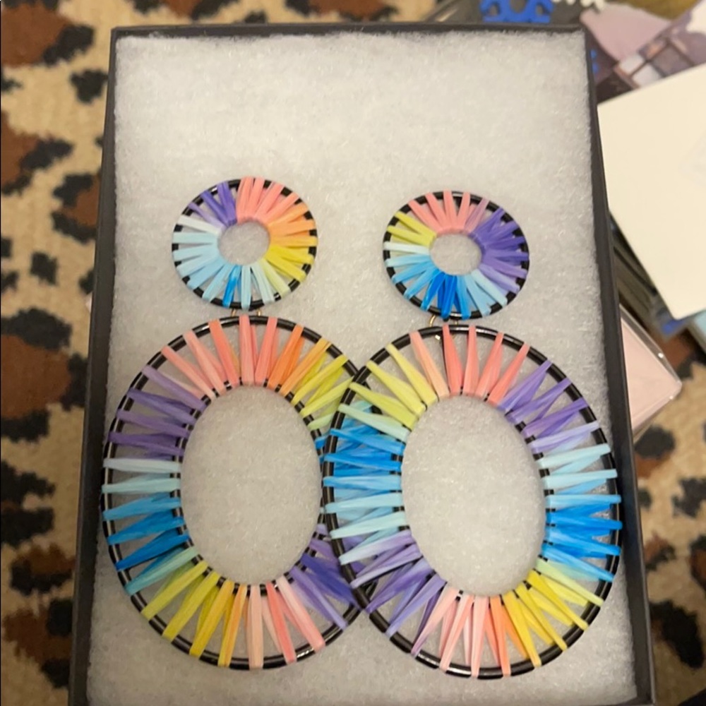 New in Box Bloomingdales hoop Earrings